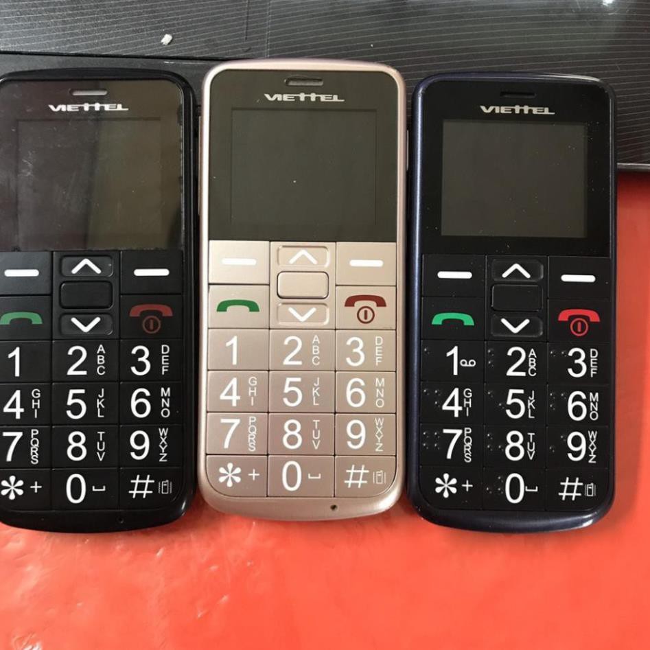 (Kèm Pin, Sạc Mới) Điện thoại Người Già Viettel V6216i Hoặc Xphone 2 Sim Cũ 80-90% Xước