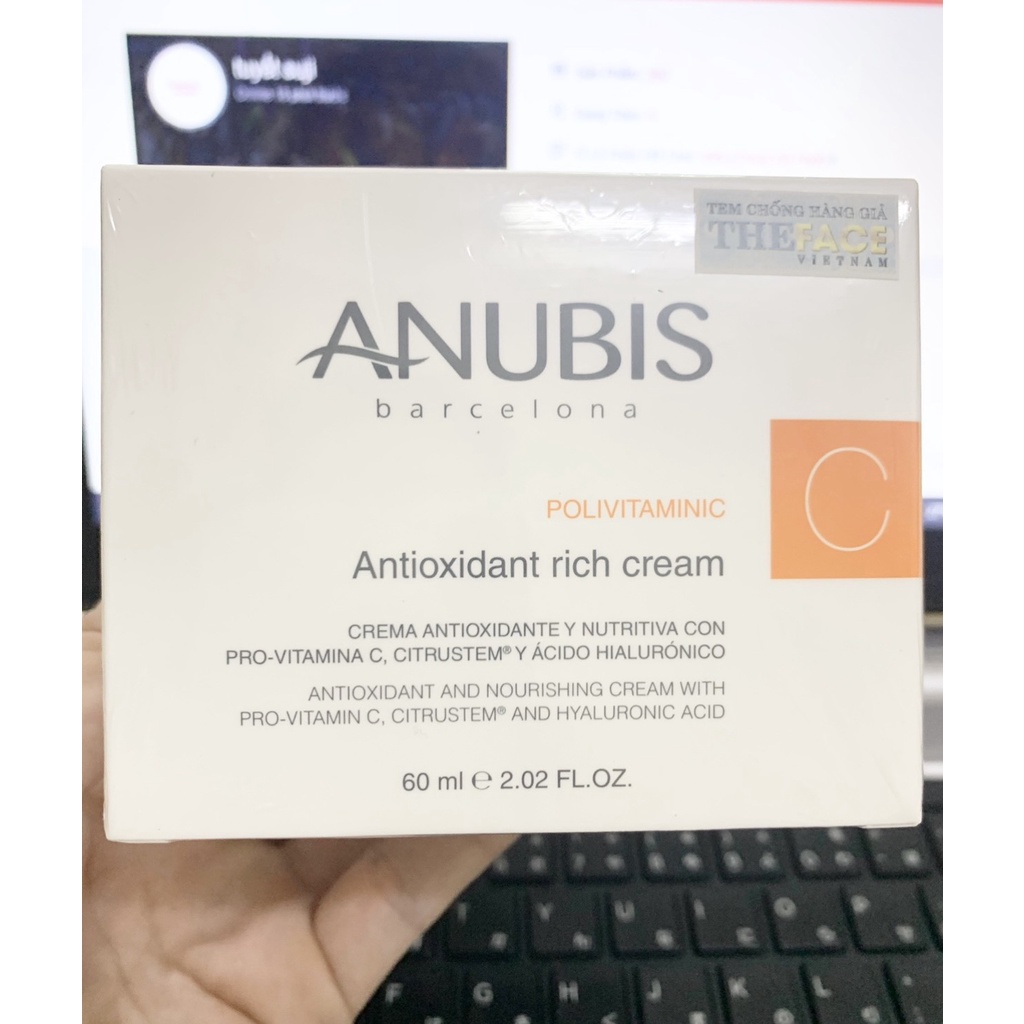 [Công ty] Kem vitamin C làm sáng da và chống lão hóa Antioxidant Rich Cream PolivitaminC Anubis 60ml