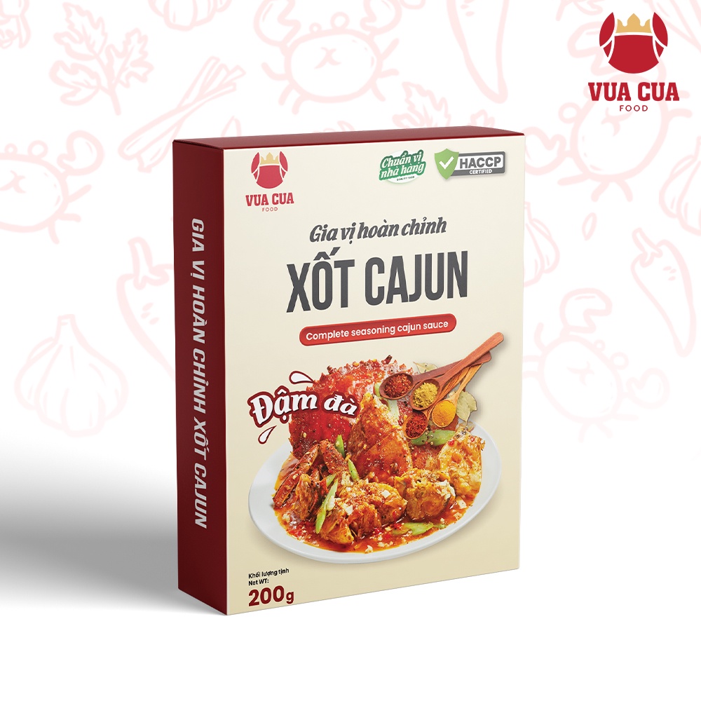 - Xốt Cajun Vua Cua 200g