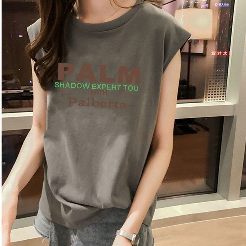 Áo thun Palm sát nách thể thao nữ thời trang