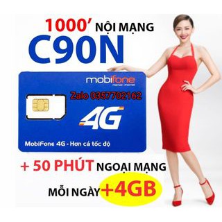 Sim 4G MobiFone C90N  Max Tốc Độ Giá Rẻ Chính Hãng Hỗ Trợ Nghe Gọi