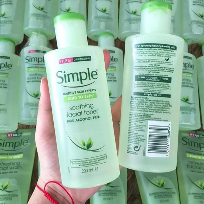 Nước Hoa Hồng Simple Kind To Skin 200ml