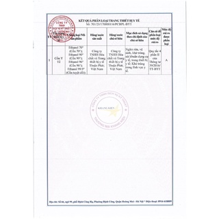 Cồn sát trùng, sát khuẩn 70 độ can 5l, dùng trong y tế, thực phẩm