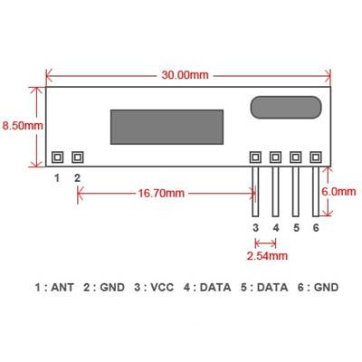 Module Nhận RF 315Mhz RXB12