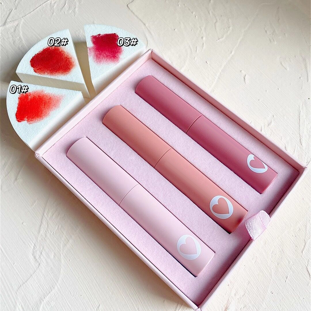 Set 3 Son Môi Herorang Dạng Lỏng Màu Sắc Thời Trang