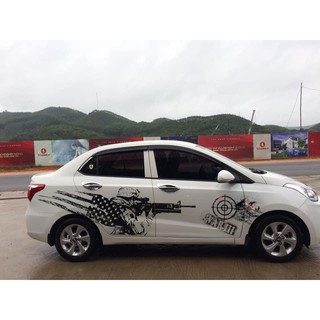 TEM SƯỜN Ô TÔ MẪU SIÊU ĐỘC ĐẸP XE HUYNDAI i10