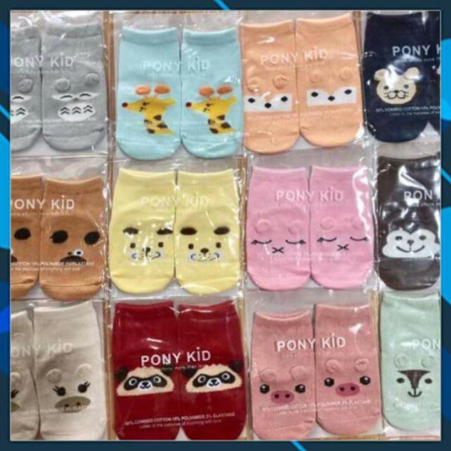 Tất cho bé sơ sinh hình thú pony kid đáng yêu thoải mái chống trượt đủ size từ 0 - 4 tuổi