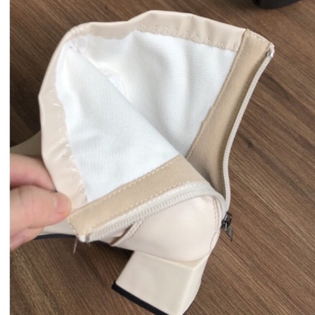 Bốt Cao Cổ Boot Nữ Công Sở Da Mềm Cao Cấp Gót 5P Có Lót Lông Mềm