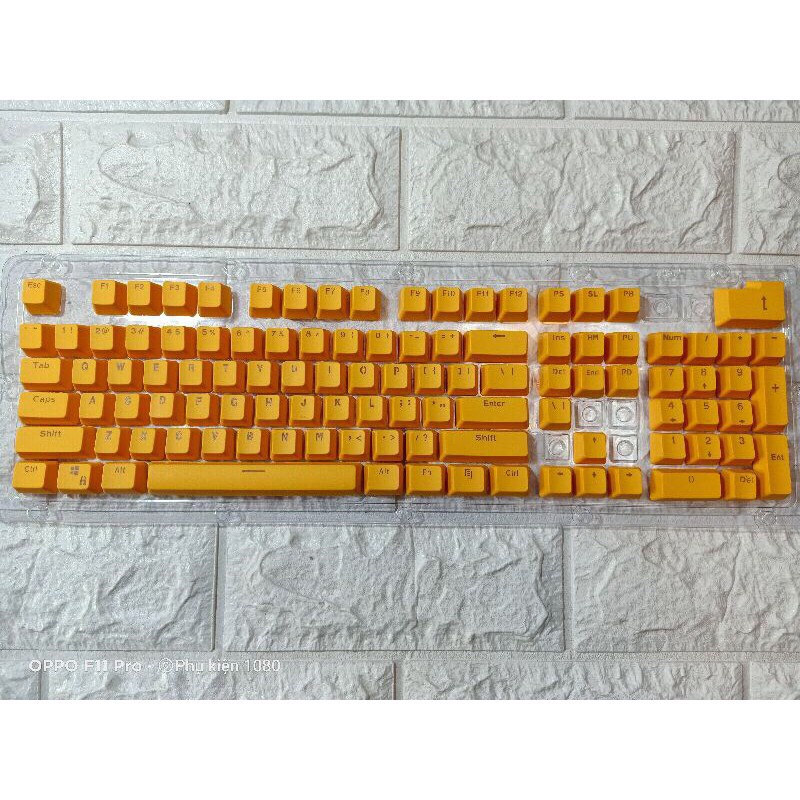 Set keycap Full size 104 nút ABS Double Shot xuyên led , thay cho bàn phím cơ