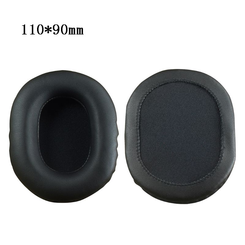 1 Cặp Miếng Đệm Tai Nghe Bằng Cao Su Non Mềm Màu Đen Thay Thế Cho ATH / for