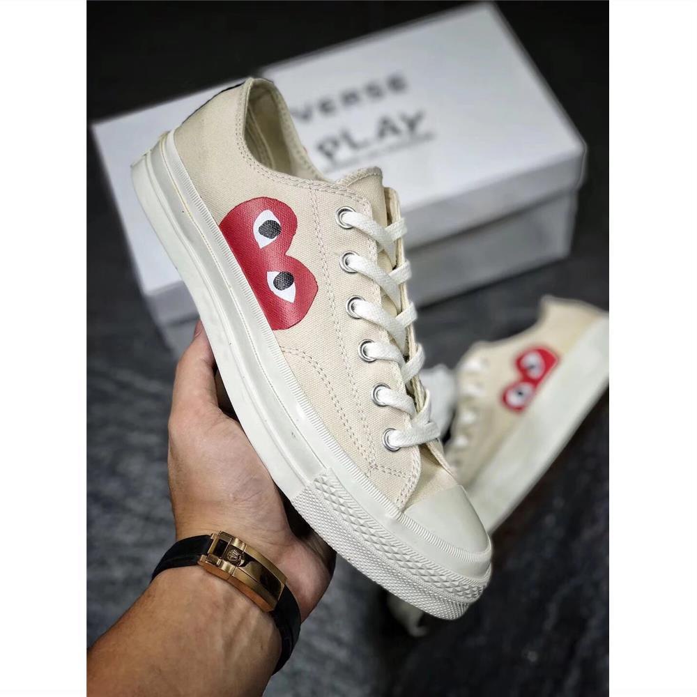 Giày Converse7556 N280260Giày thể thao Canvas đế bằng màu trắng đen phong cách cổ điển 1970s