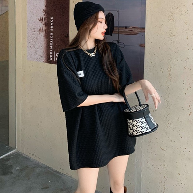 DIDIKA Áo Thun Tay Ngắn Cổ Tròn Dáng Rộng Thời Trang Mùa Hè Dành Cho Nữ