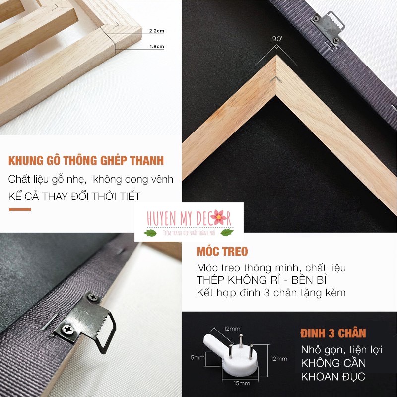 (25 mẫu) Tranh bộ 3 canvas phủ kim sa trang trí phòng khách, phòng ngủ, phòng ăn in mực UV cao cấp | BigBuy360 - bigbuy360.vn