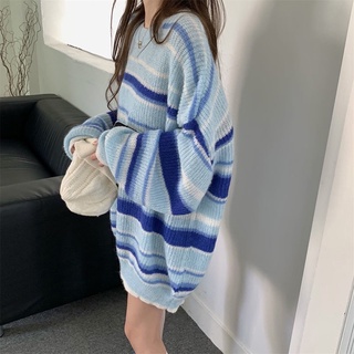 [ 𝗢𝗥𝗗𝗘𝗥 𝗧𝗔𝗢𝗕𝗔𝗢 ] Áo Len Kẻ Xanh Dương