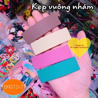 [Sĩ 7k]🍓Kẹp tóc trơn nhám 7cm