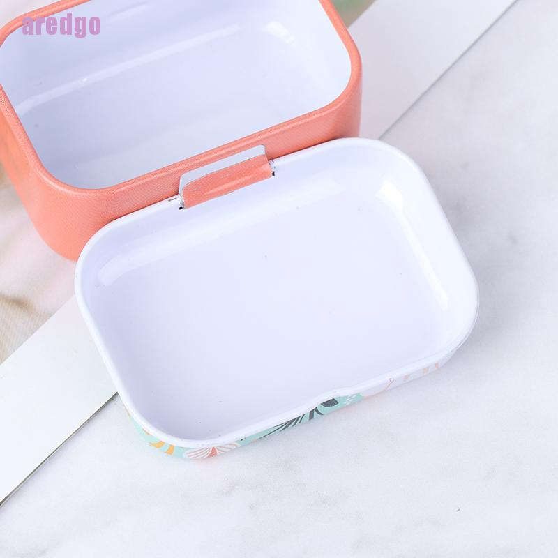 Hộp Thiếc Đựng Đồ Đa Năng Họa Tiết Hoa Dễ Thương