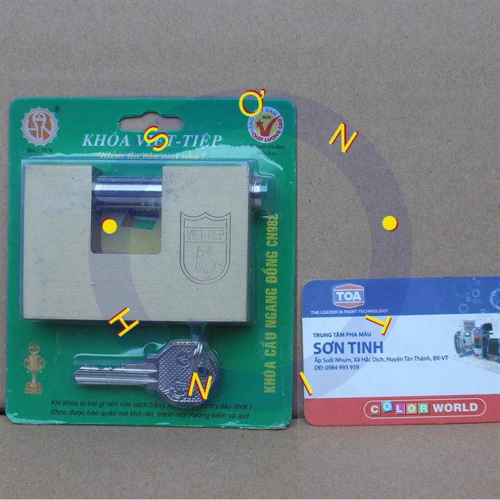 Khoá cầu ngang đồng việt tiệp CN 974 971 05203 982