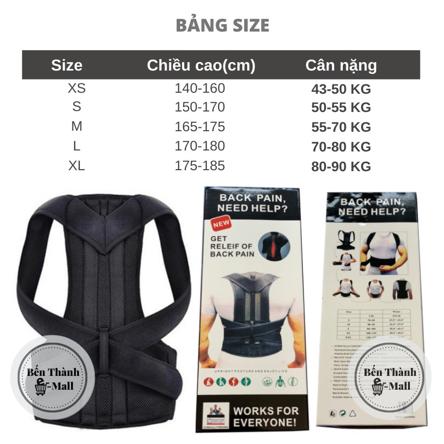 ✈️ Đai chống gù lưng Back Pain