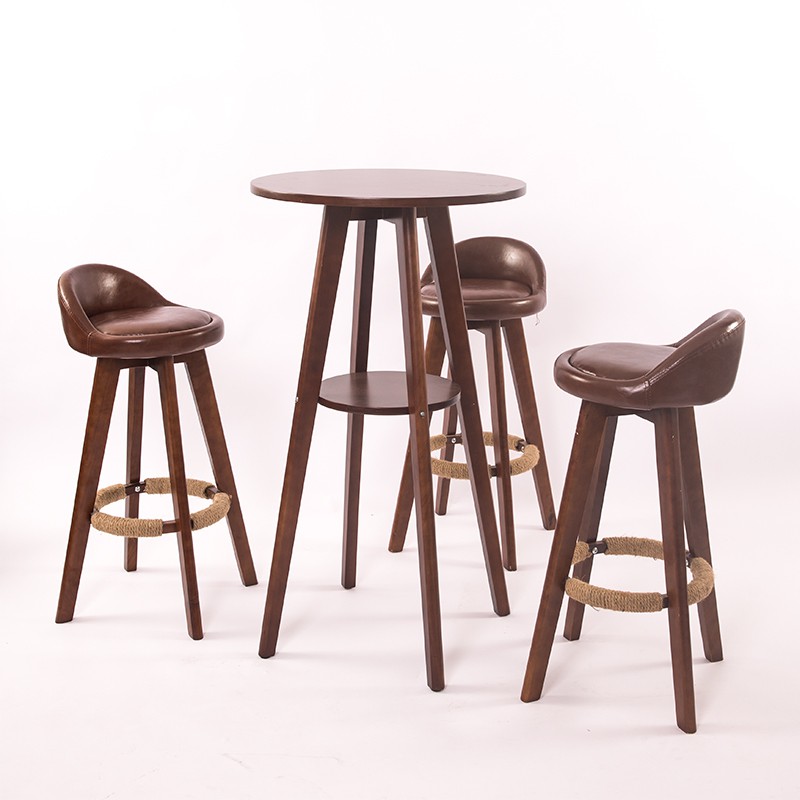 Ghế Quầy Bar 06 - Ghế Cafe Chân Hợp Kim Mạ màu gỗ óc chó sang trọng , Hàng nhập khẩu cao cấp | BigBuy360 - bigbuy360.vn