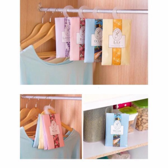 SALE!!! Túi thơm thảo dược để trong quần áo kèm móc treo