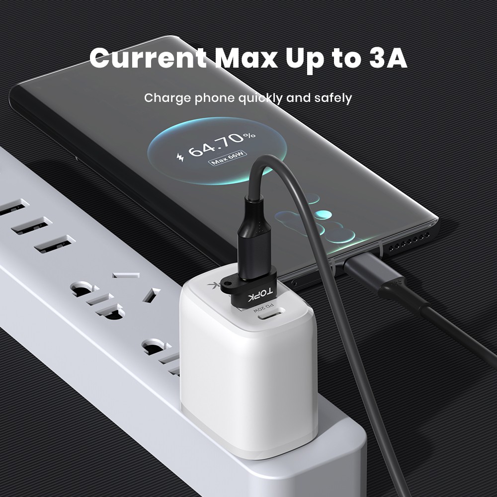 Đầu Chuyển Đổi OTG TOPK AT12 USB Type C Sang Cổng USB 2.0 Có Dây Buộc Tiện Dụng - Chỉnh Hãng - Bảo Hành 3 Tháng