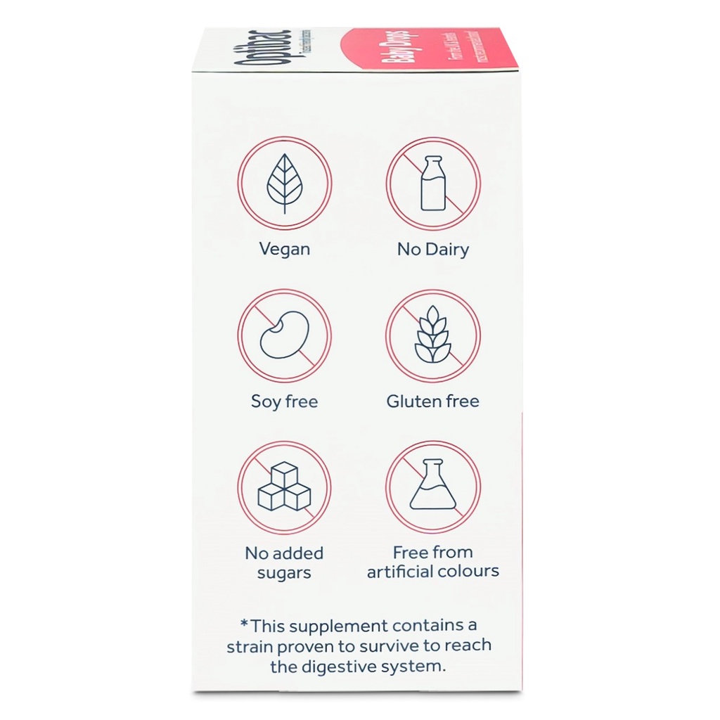 Men vi sinh Optibac Probiotics Baby Drops, bảo vệ đường ruột, tăng đề kháng dạng giọt sử dụng trong 30 ngày 10ml