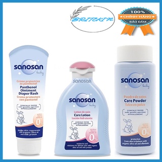 Bộ Sản Phẩm Chăm Sóc Da Cho Trẻ Em Sanosan Baby Chiết Xuất Olive Hữu Cơ - Nhập Khẩu Đức