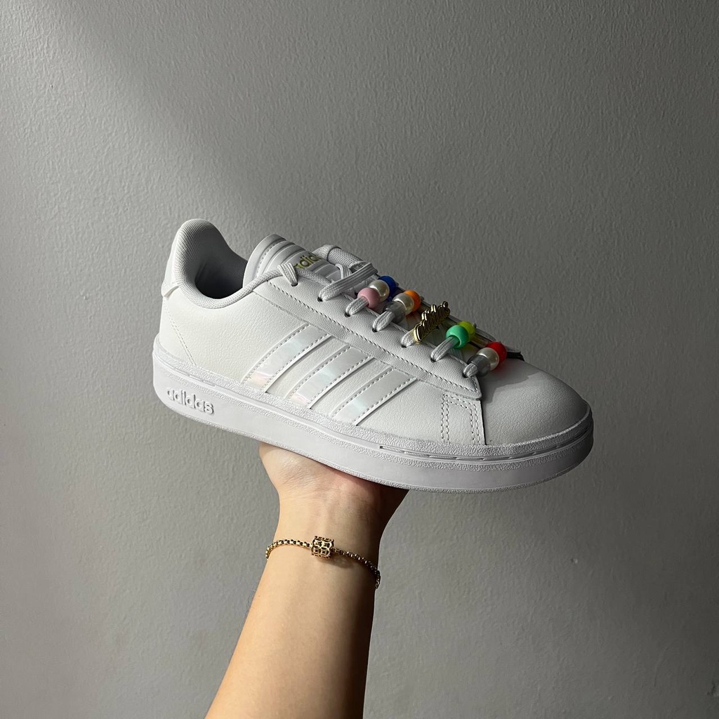 Giày Adidas Grand Court Alpha Thể Thao Thời Trang Màu Trắng Cloud White dành cho Nữ GW1066