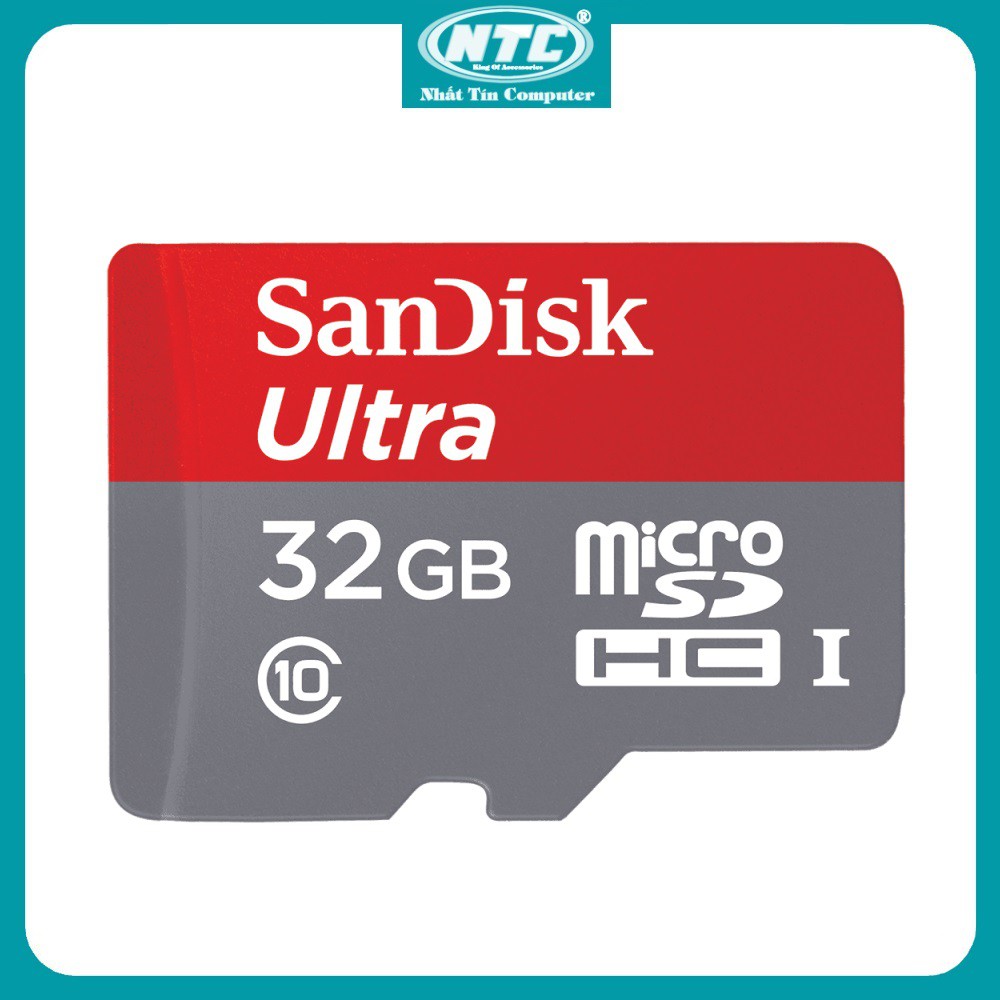 Thẻ nhớ MicroSDHC SanDisk Ultra 32GB 80MB/s - Không Box (Màu ĐỎ) - Nhất Tín Computer