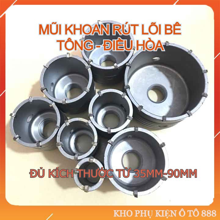 [ FREESHIP ] Đầu mũi khoan bê tông rút lõi ren M22 (Φ30- 60mm)