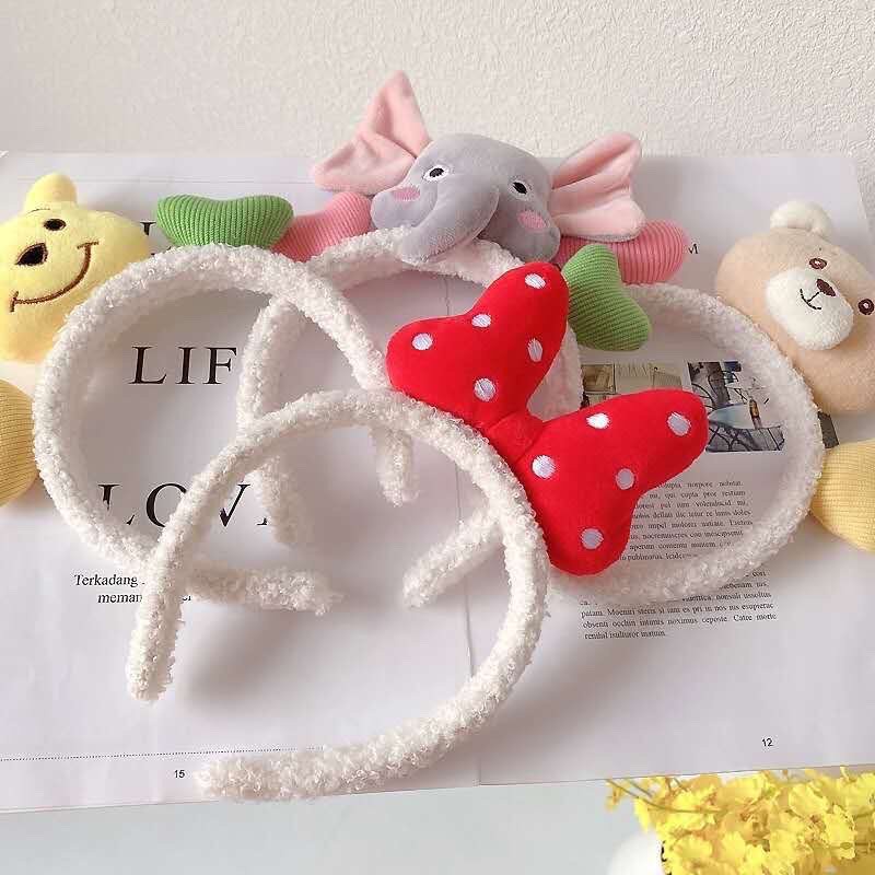 Bờm Tóc Gấu Và Voi Dễ Thương Phong Cách Hàn Quốc