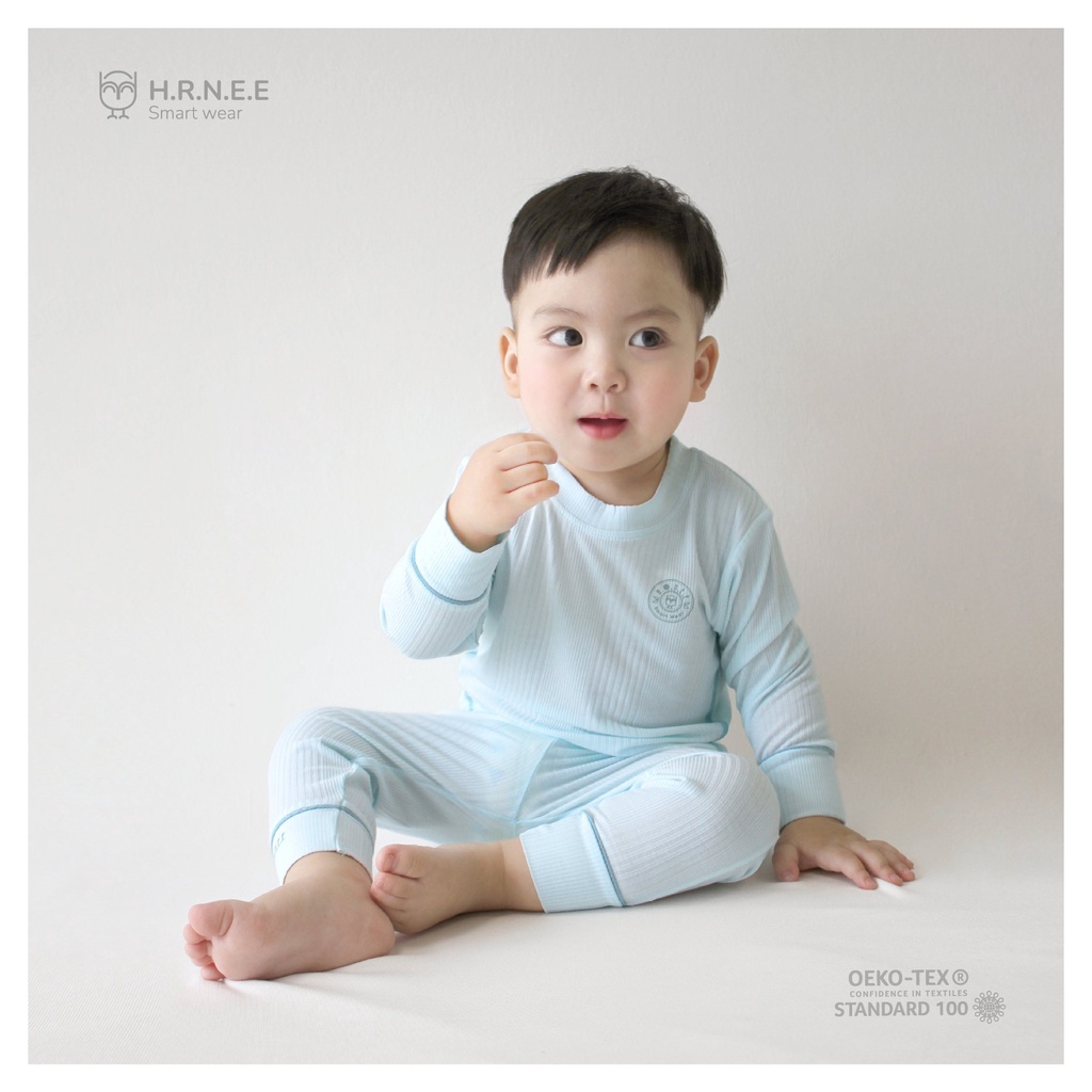 Bộ dài tay chui đầu modal Hrnee cho bé trai/bé gái