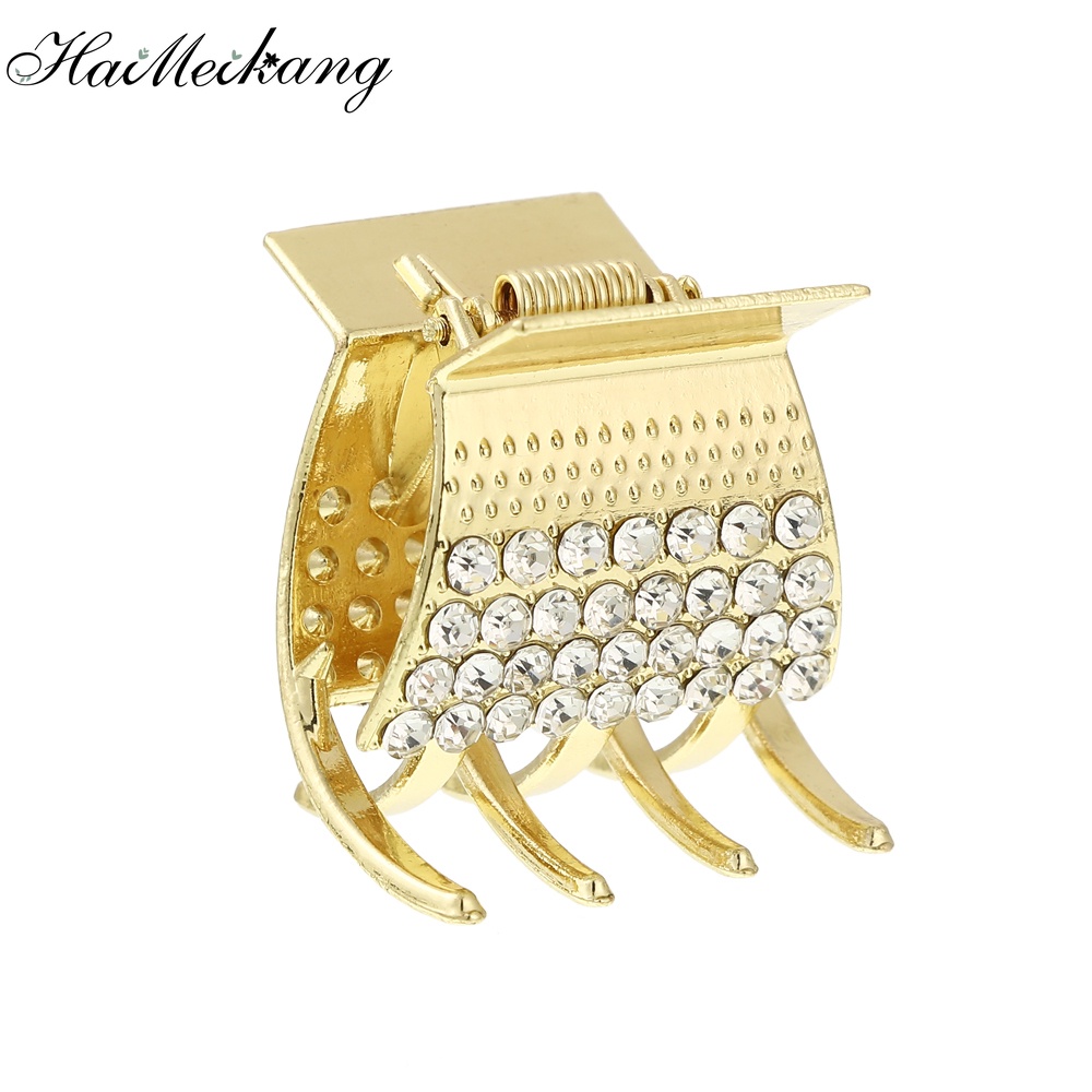 Kẹp Tóc Haimeikang Kim Loại Đính Đá Lấp Lánh Thời Trang Hàn Quốc