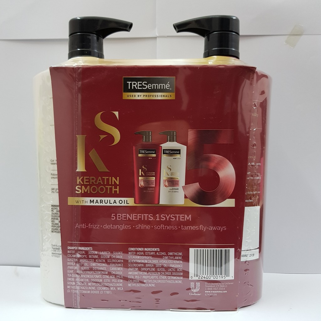 Bộ Dầu Gội Tresemme Keratin Smooth 828ml USA