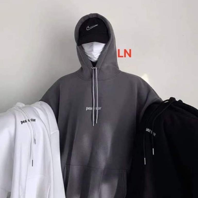 Áo hoodie Paece Star chữ nhỏ