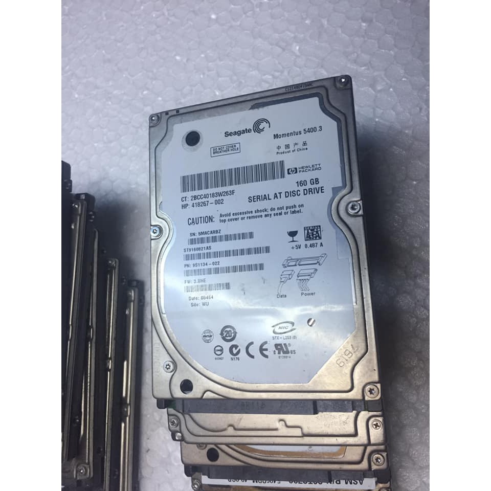 Ổ Cứng HDD Laptop chuẩn SATA 160Gb Sức khỏe GOOD