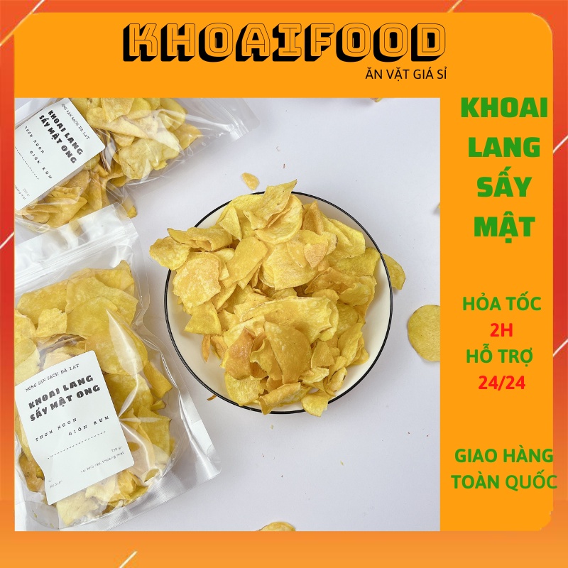 Khoai lang sấy mật ong thơm béo, giòn tan, ngọt nhẹ, Khoai lang sấy đặc sản hoa quả sấy Đà Nẵng