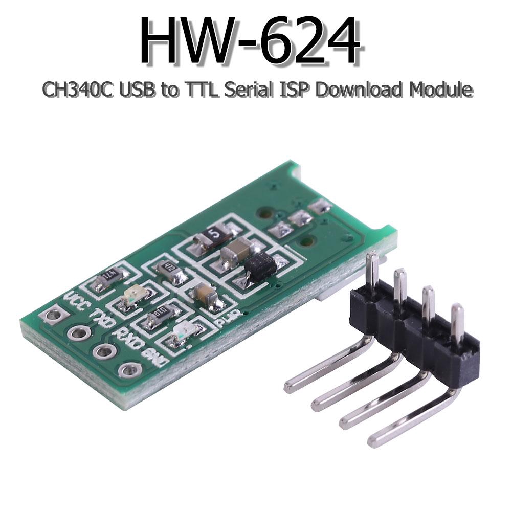 CH340C Micro USB to TTL Serial Port ISP Download Module for Win 10 8 7 XP