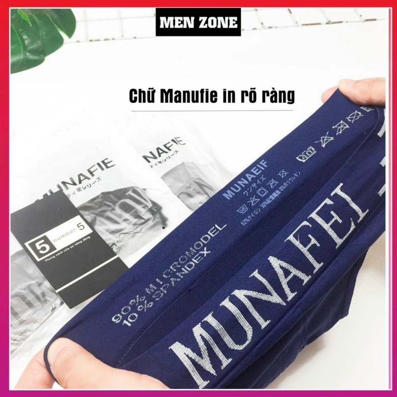 Quần lót MUNAFFI nam ship đùi tam giác chất cotton lụa mềm mát dễ chịu BZ 197