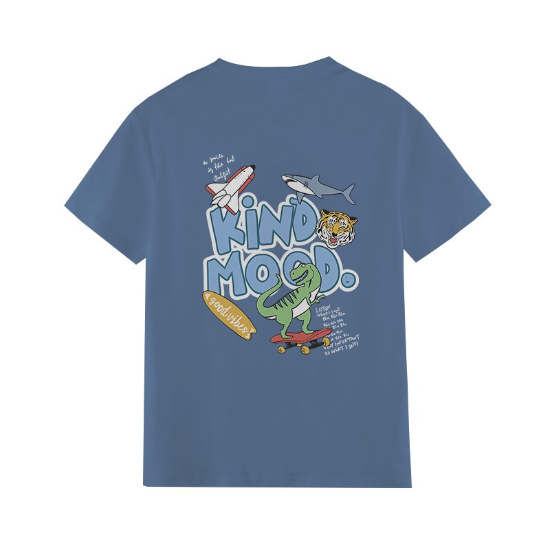 Áo Unisex tay lỡ vải 100% cotton co giãn 4 chiều KindMood TS17