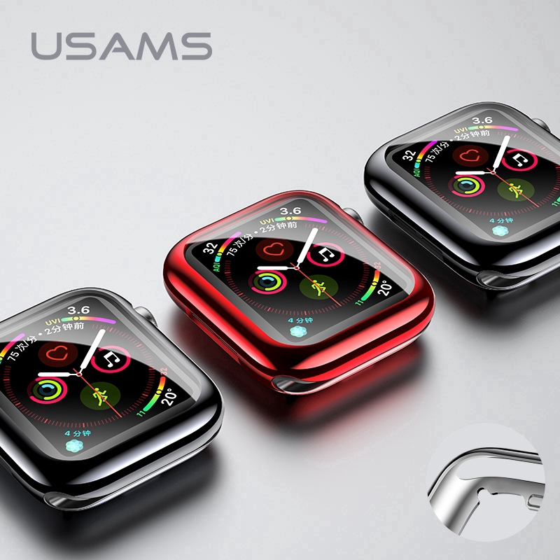 【Apple Watch Case】Ốp mềm bảo vệ mặt đồng hồ thông minh Apple Watch 4/5/6/se 40mm 44mm