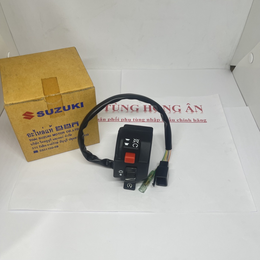 Cùm công tắc Satria 120, Viva 110, RGV 120, RGX  nhập khẩu chính hãng Suzuki Thailand - PT HỒNG ÂN