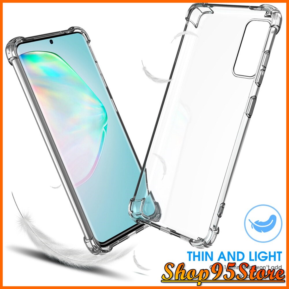 Ốp silicon chống va đập Samsung A53 A03 S8 S8 plus S9 S9 plus S10 S10 PLus S10 5g Note 8 Note 9 S20 ultra  trong suốt