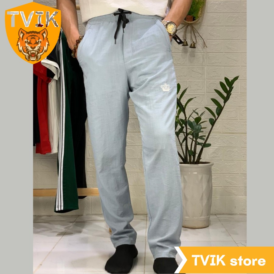 Quần đũi dài nam Tvik thể thao dáng suông cạp chun mặc nhẹ thoải mái, 3QDĐL | BigBuy360 - bigbuy360.vn