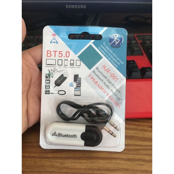 USB Bluetooth 2.0 HJX-001 Dongle 5.0 giúp Laptop PC thu phát sóng Bluetooth TTBO's