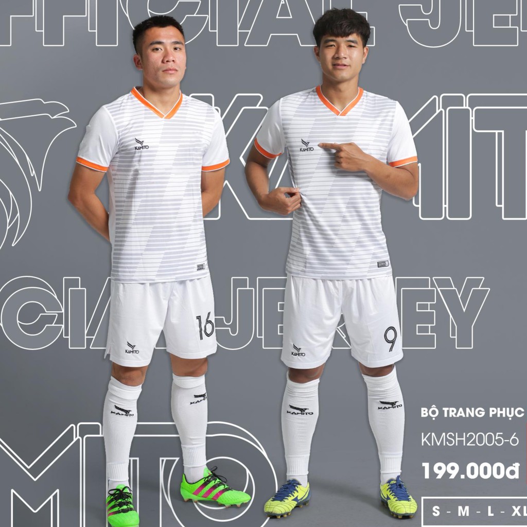 - Bộ áo đá banh phôi Kamito chính hãng Đà Nẵng, Bình Dương