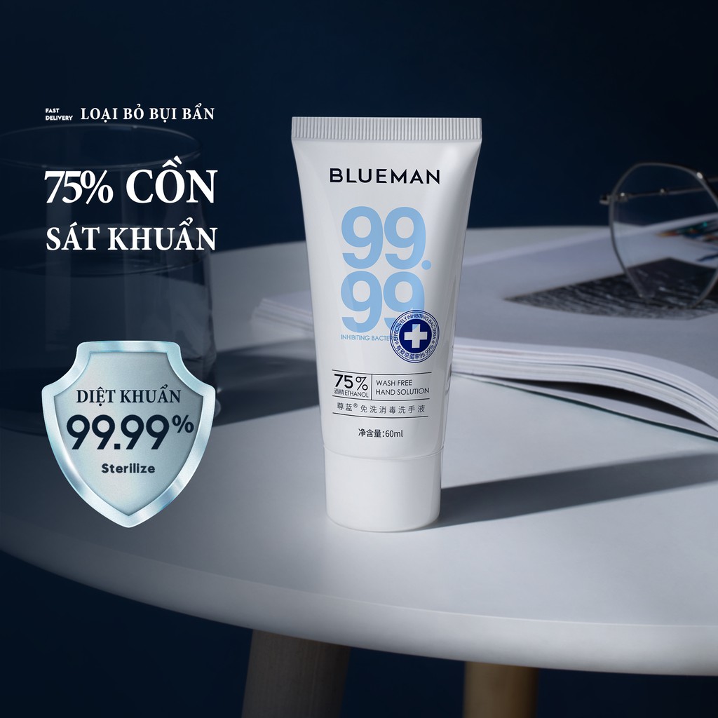 Gel Rửa Tay Khô Sạch Siêu Nhanh BLUEMAN Diệt Khuẩn 60ml ZL94 | BigBuy360 - bigbuy360.vn