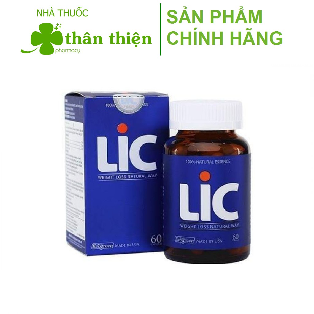 {Nhập Mỹ} Lic – Hỗ trợ chuyển hóa chất béo, giúp giảm cân nhanh và hiệu quả, an toàn (60 viên)