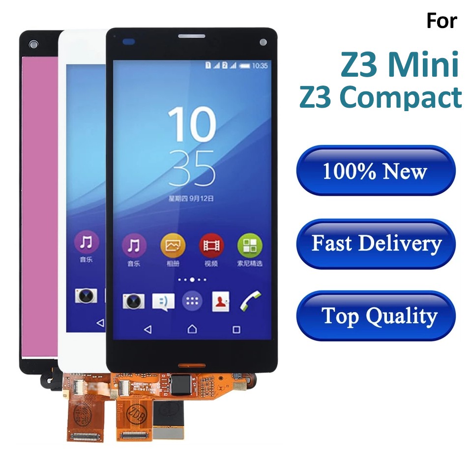 Màn Hình Cảm Ứng Lcd Cho Sony Z3 Mini Z3 Compact 4.6 Inch D5803 D5833 Docomo So-02g