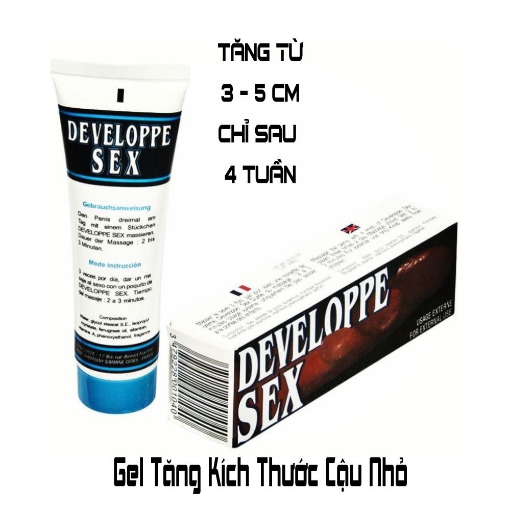 [Tốt - Hàng Chuẩn Xách Tay] Gel DEVELOPPE-SEX- An Toàn, Hiệu Quả Nhanh [Ảnh Chụp Thật]